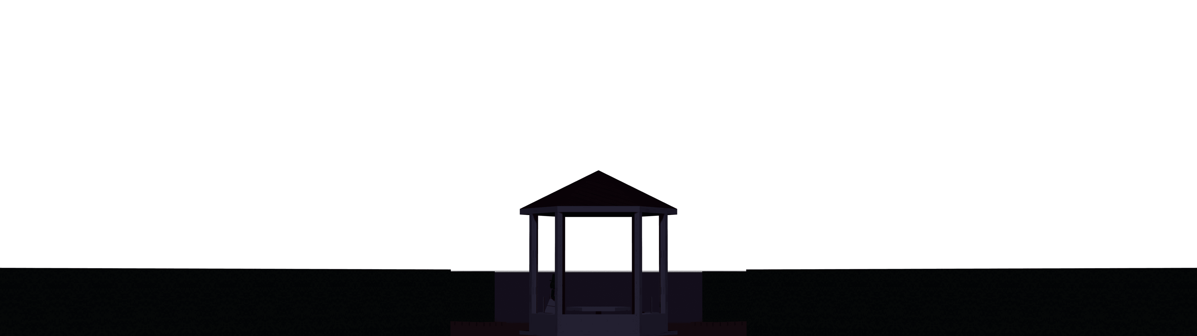 Toymaker sitting in the garden